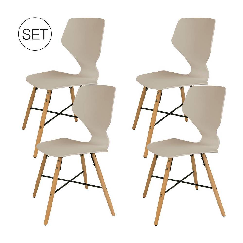 Kayoom Stuhl Charlie 110 4er-Set Kostenloser Versand
