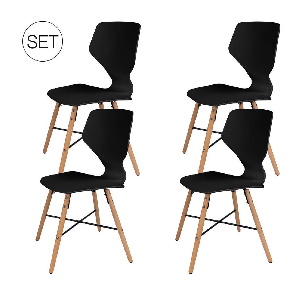 Kayoom Stuhl Charlie 110 4er-Set Kostenloser Versand