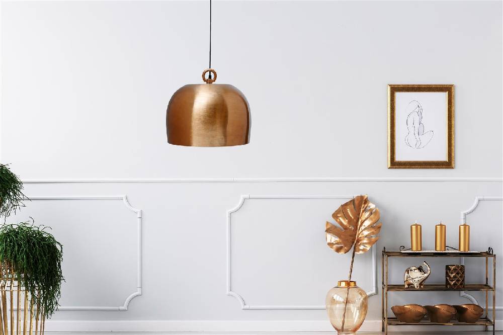 Kayoom Hängelampe Art Deco 325 Kupfer Clearance-Verkauf