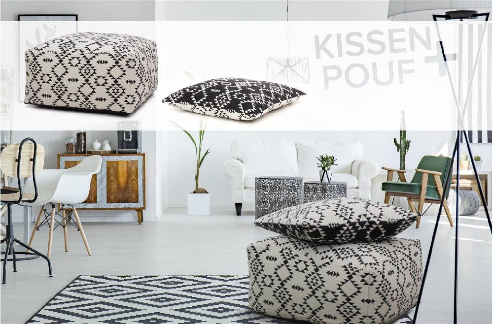 Kayoom Unwind Pouf & Cushion Set 160 Super Sparpreis
