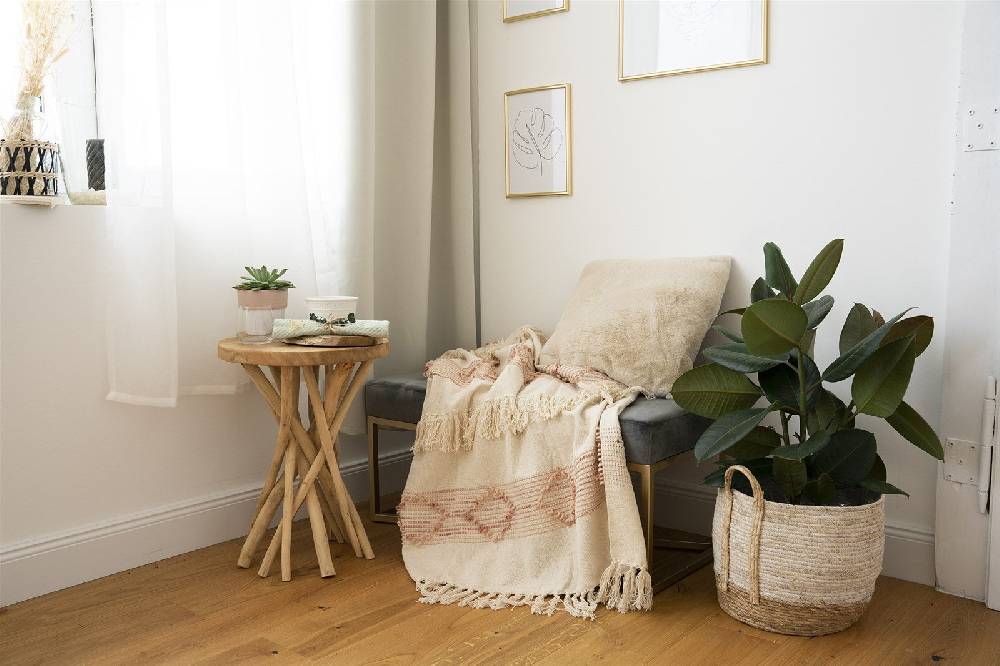 Kayoom Decke Bohist 225 Rosa / Creme Begrenzte Freigabe