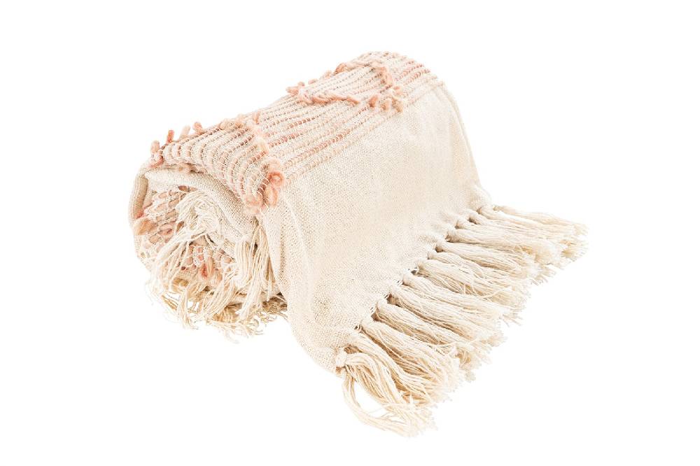 Kayoom Decke Bohist 225 Rosa / Creme Begrenzte Freigabe