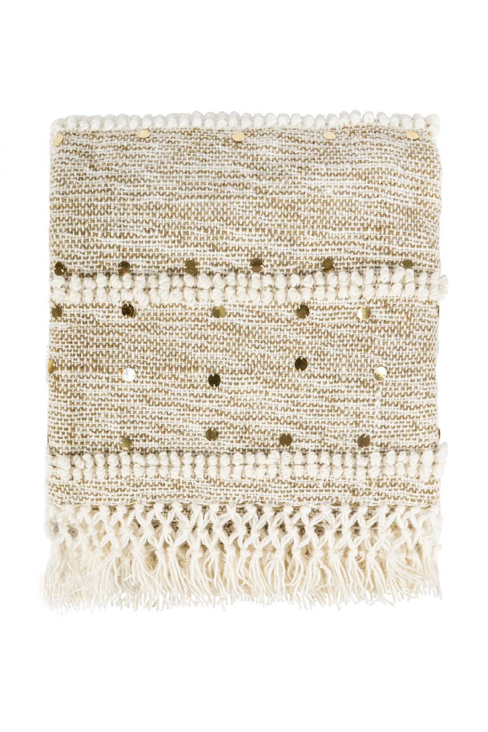 Kayoom Decke Bohist 425 Creme / Khaki JETZT KAUFEN