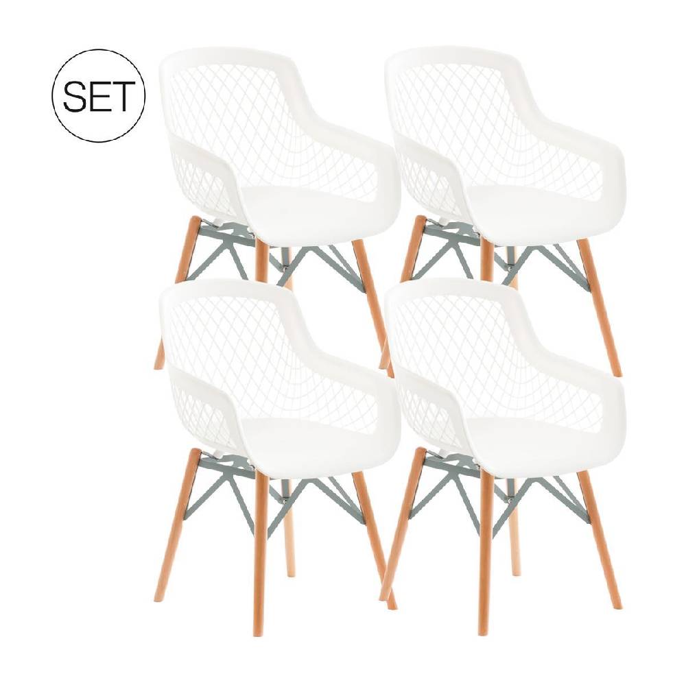 Kayoom Stuhl Pure Style 4er-Set Fabrikverkauf