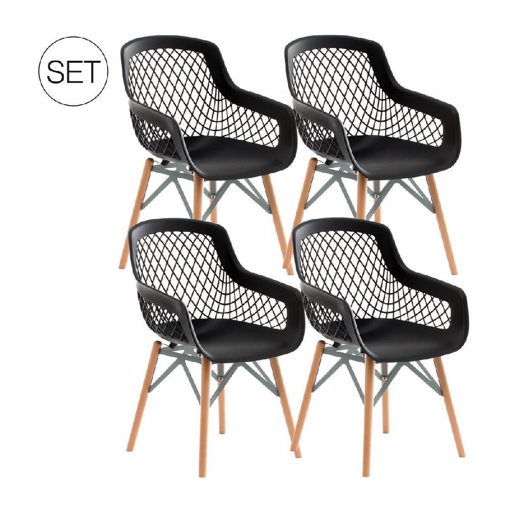 Kayoom Stuhl Pure Style 4er-Set Fabrikverkauf