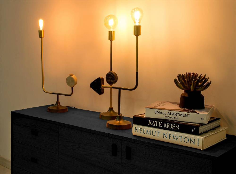 Kayoom Tischleuchte - Tischlampe Carlea 287 Schwarz Super Rabatt