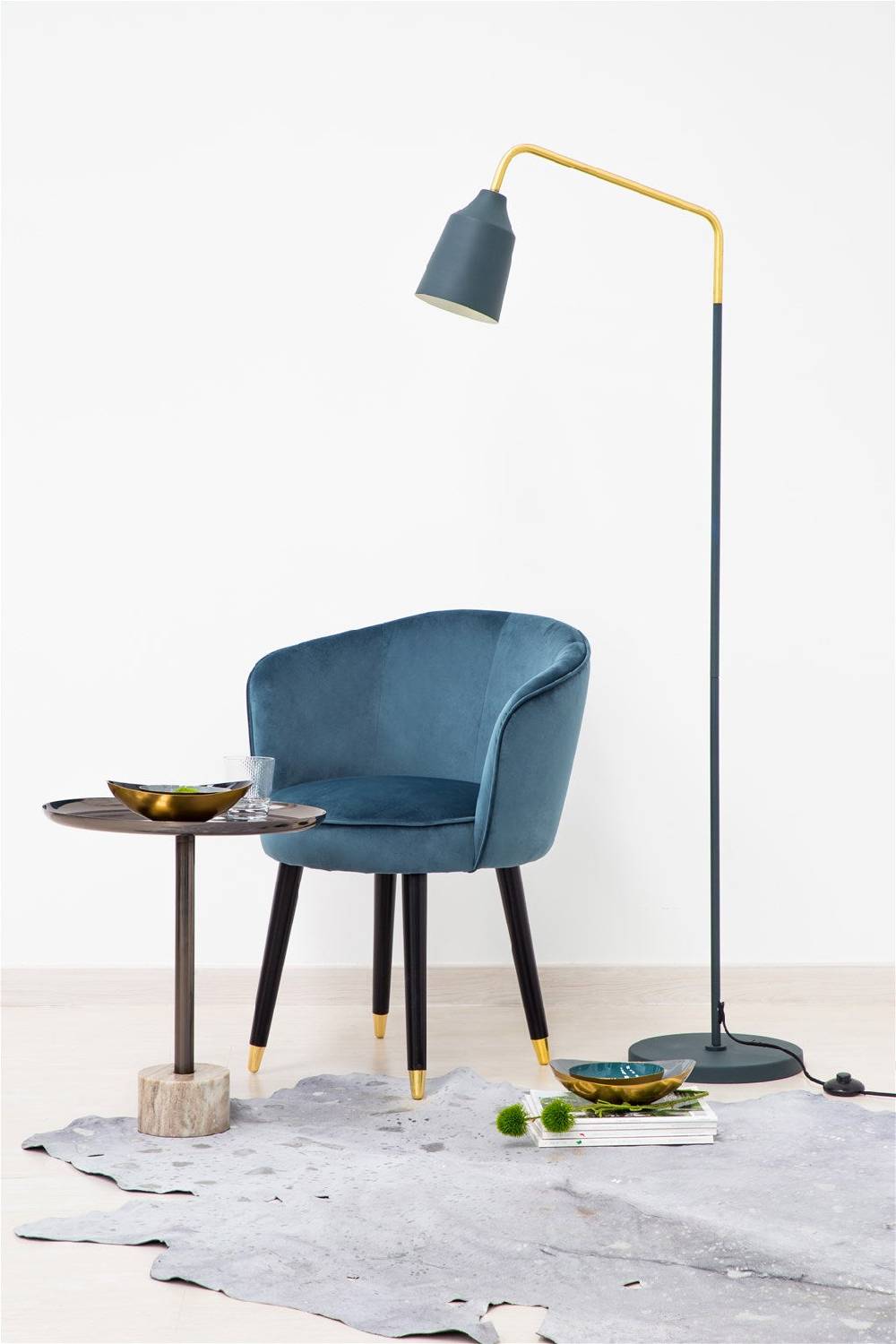 Kayoom Bodenleuchte - Stehlampe Capree 487 Blau Rabatte dieses Monats