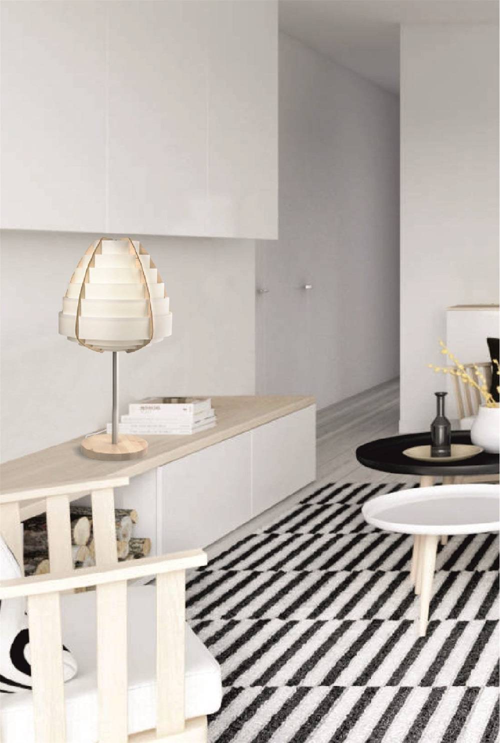 Kayoom Design-Tischlampe - Tischlampe Soleil 110 Weiß Muttertagsangebot