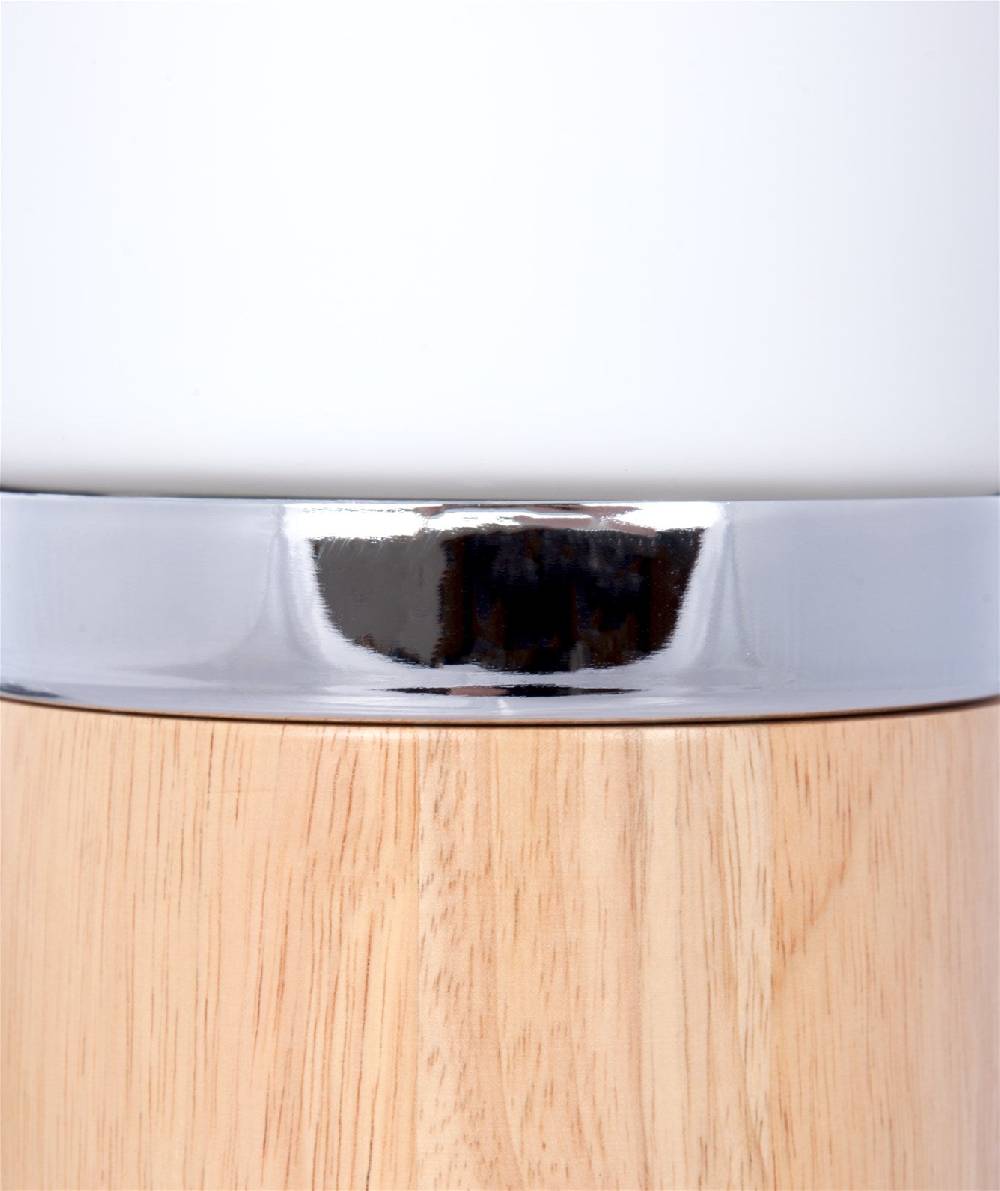 Kayoom Tischlampe Ganro 400 Weiß / Holz Lagerräumung