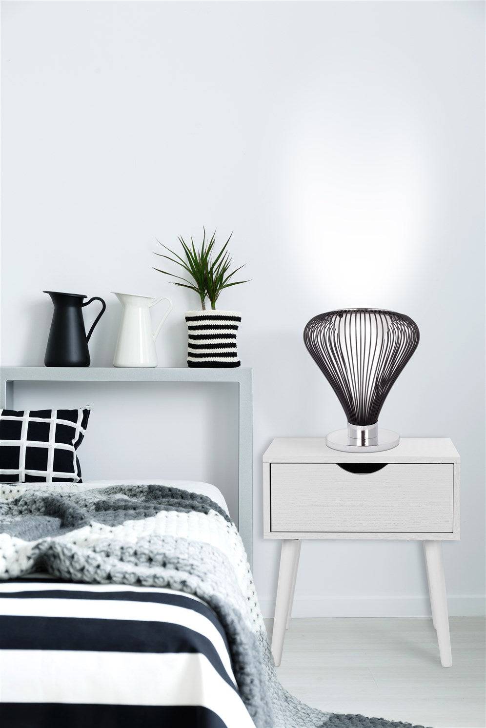 Kayoom Tischlampe Exota 810 Schwarz Top Angebot