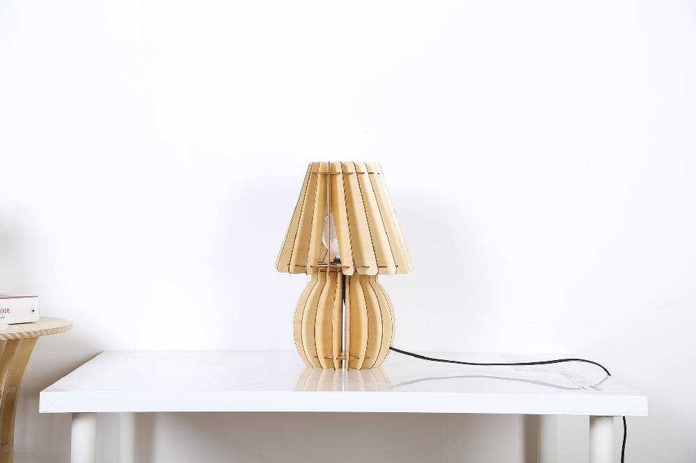 Kayoom Tischlampe Gino Holz Exklusive Angebote