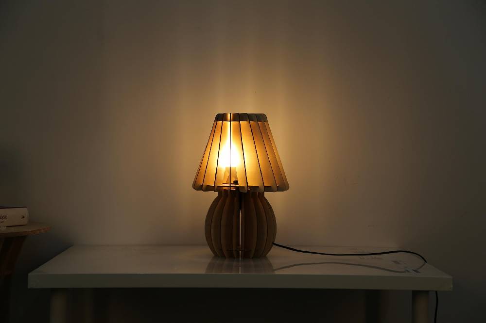 Kayoom Tischlampe Gino Holz Exklusive Angebote