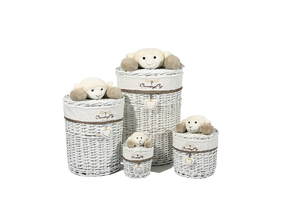 Kayoom Korb-Set Sheep II 204 Grau / Weiß JETZT KAUFEN