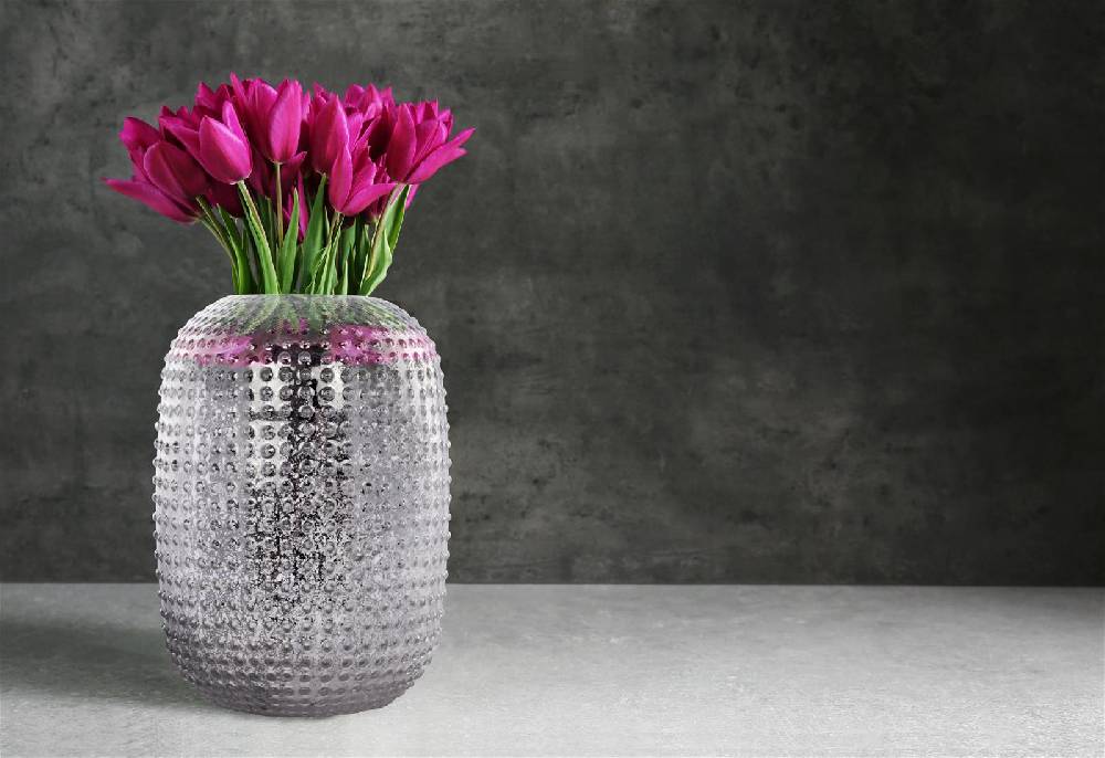 Kayoom Glasvase Agave 180 Silber Letzte 2 Tage