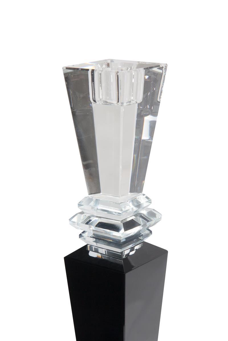 Kayoom Kerzenhalter aus Glas - Kerzenhalter Lavenda III 310 Glas / Schwarz Letzter Tag