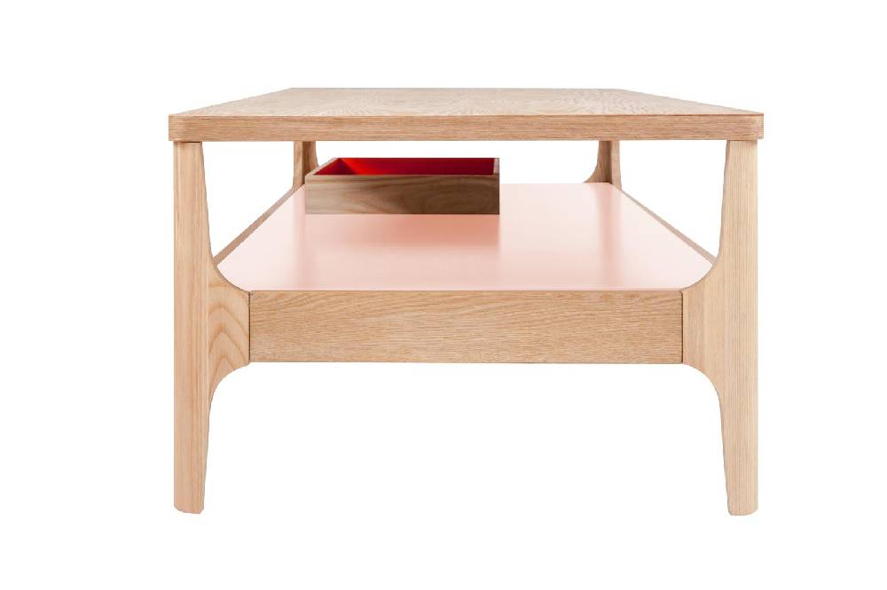Kayoom Kaffeetisch Addison III Esche / Rosa Clearance-Verkauf