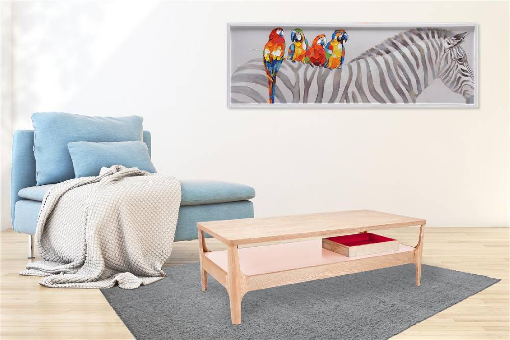 Kayoom Kaffeetisch Addison III Esche / Rosa Clearance-Verkauf