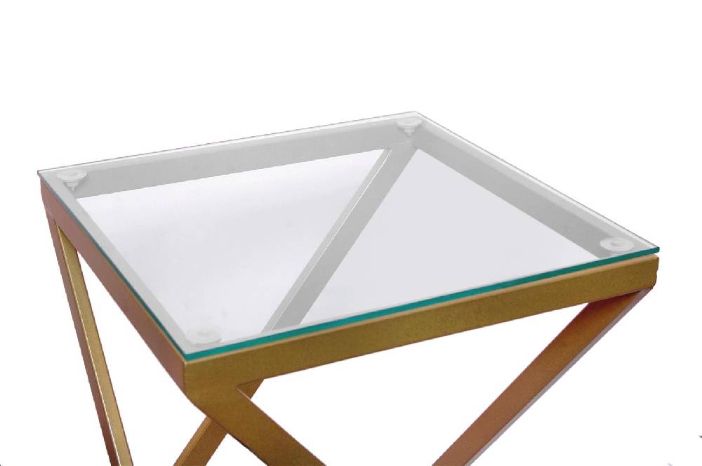 Kayoom Beistelltisch Mantra 140 Klar / Gold Online Shopping