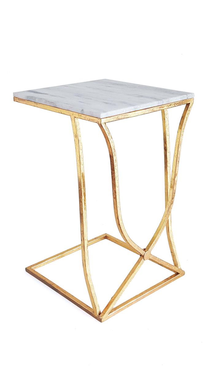 Kayoom Beistelltisch 2er-Set Arctica 410 Gold / Marmor Exklusivangebot