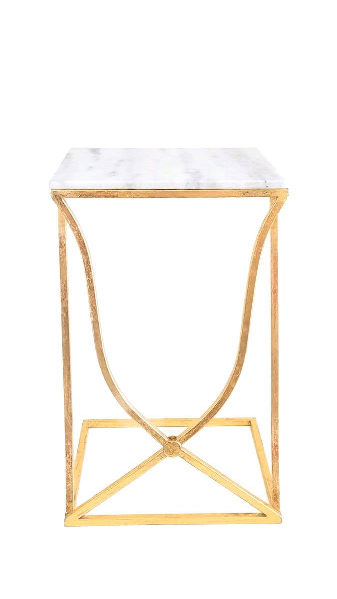 Kayoom Beistelltisch 2er-Set Arctica 410 Gold / Marmor Exklusivangebot