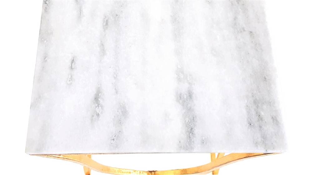 Kayoom Beistelltisch 2er-Set Arctica 410 Gold / Marmor Exklusivangebot