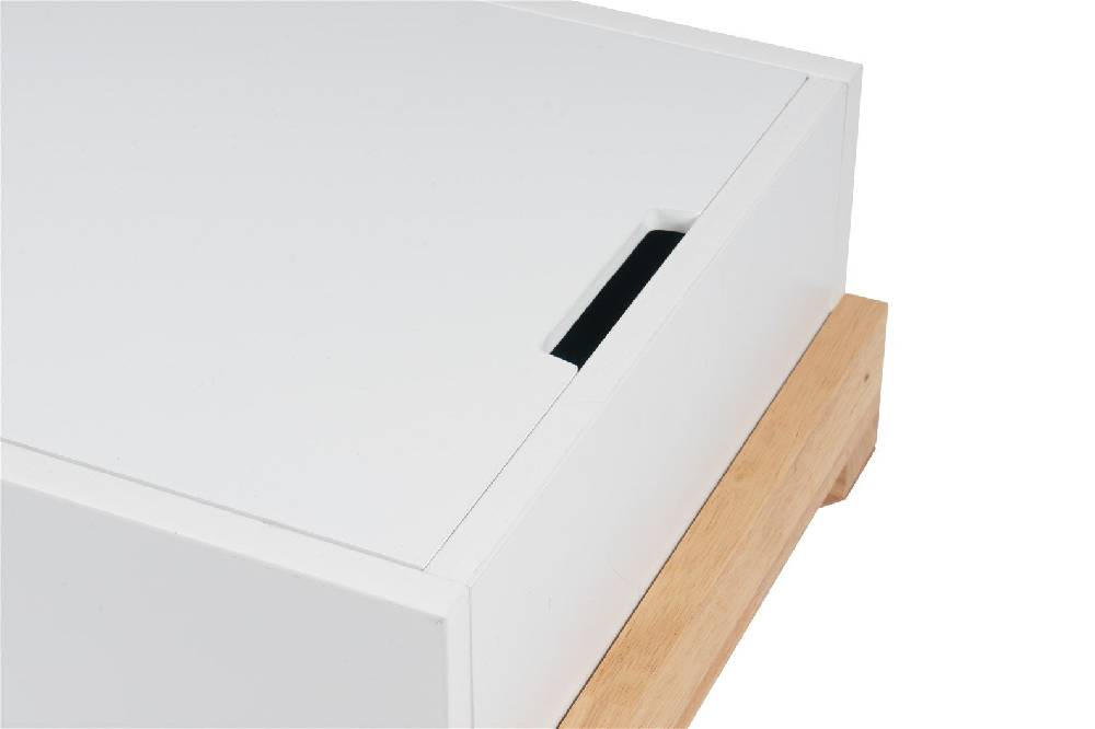 Kayoom Schränkchen Valerie 410 Weiß / Natural Weihnachtsangebot