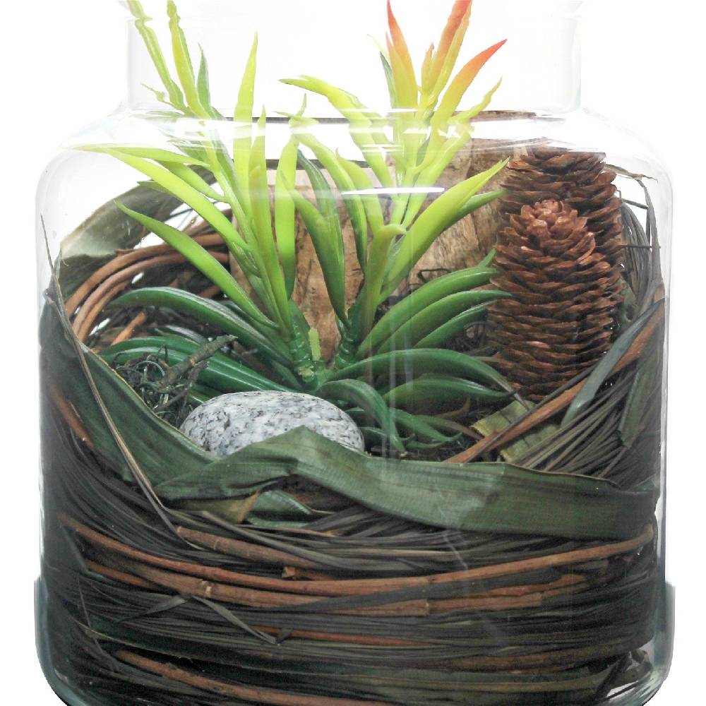Kayoom Dekoglas Flora 810 Natural Neueste Mode