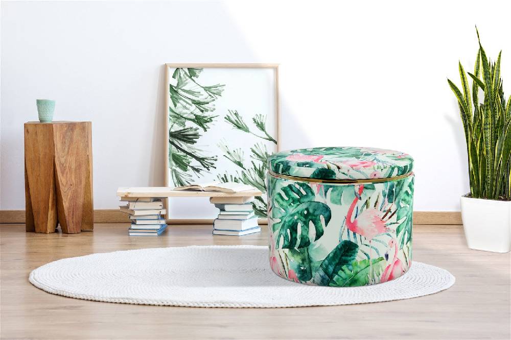 Kayoom Hocker Forest 425 Multi / Grün Saisonale Angebote