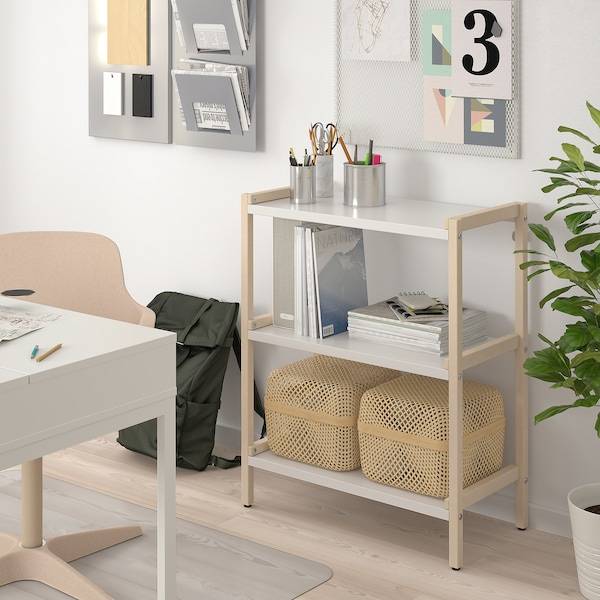 EKENABBEN Regalelement, Espe/weiß, Discount Store für neue Produkte