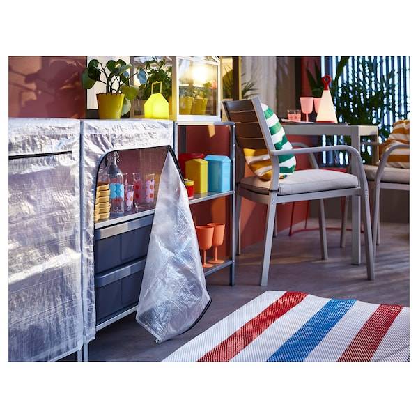 HYLLIS Regal mit Überzug, transparent, Schlussverkauf