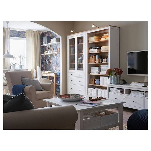 HEMNES Bücherregal, weiß gebeizt/hellbraun, Günstig kaufen