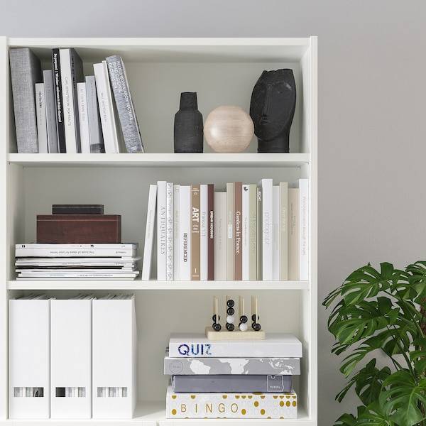 BILLY / OXBERG Bücherregal mit Türen, weiß, Flash Sale