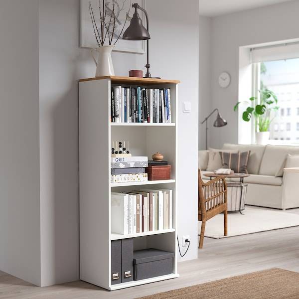 SKRUVBY Bücherregal, weiß, Exklusivangebot