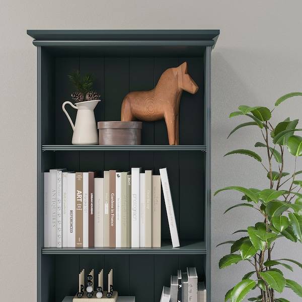 LOMMARP Bücherregal, dunkel blaugrün, Black Friday