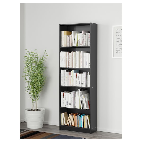 FINNBY Bücherregal, schwarz, Jubiläumsangebot