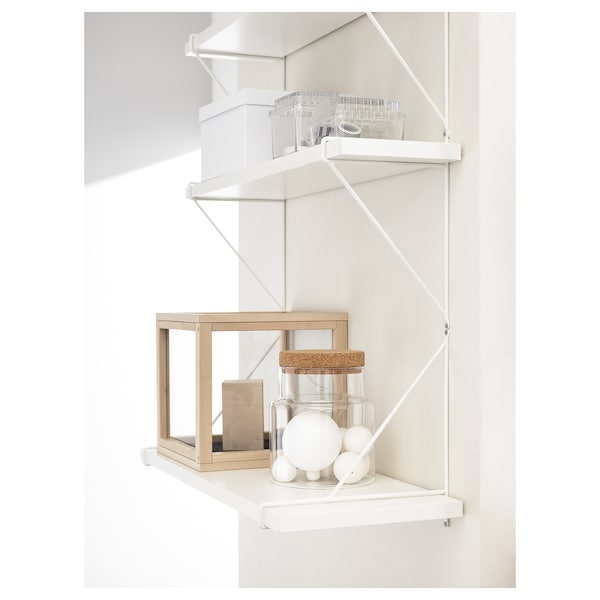 BERGSHULT / PERSHULT Wandregal, weiß/weiß, Blitzangebot