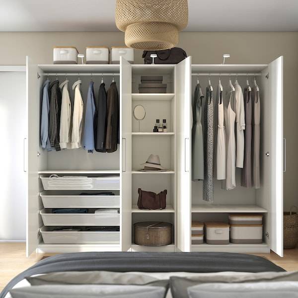 PAX / FORSAND Kleiderschrank, weiß/weiß, JETZT KAUFEN