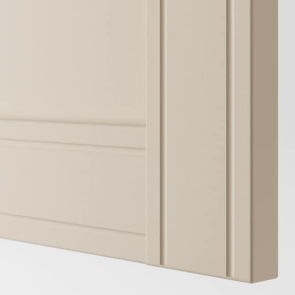 PAX / FLISBERGET Kleiderschrank, weiß/hellbeige, Letzte 2 Tage