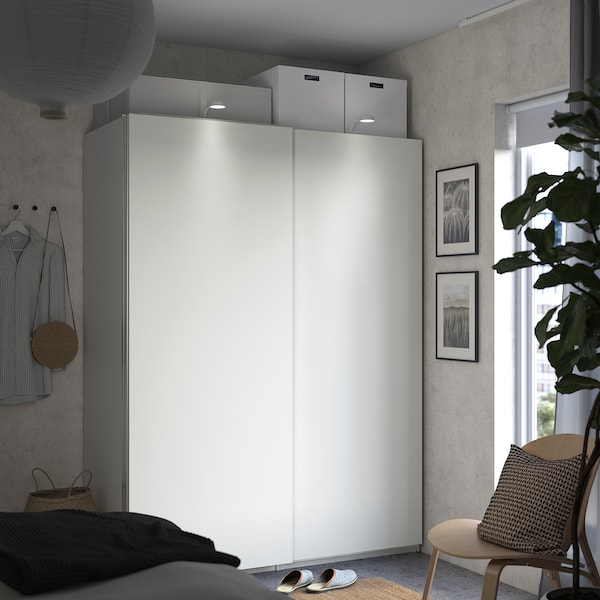 PAX / HASVIK Kleiderschrank, weiß/weiß, Letzter Tag