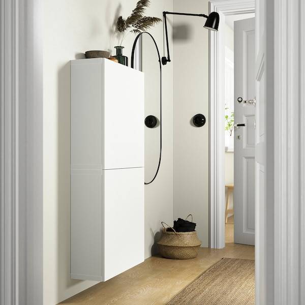 BESTÅ Wandschrank mit 2 Türen, weiß/Lappviken weiß, Im Verkauf