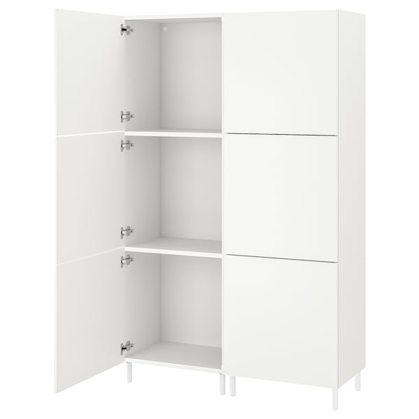 PLATSA Kleiderschrank mit 6 Türen, weiß/Fonnes weiß, Saisonschlussverkauf