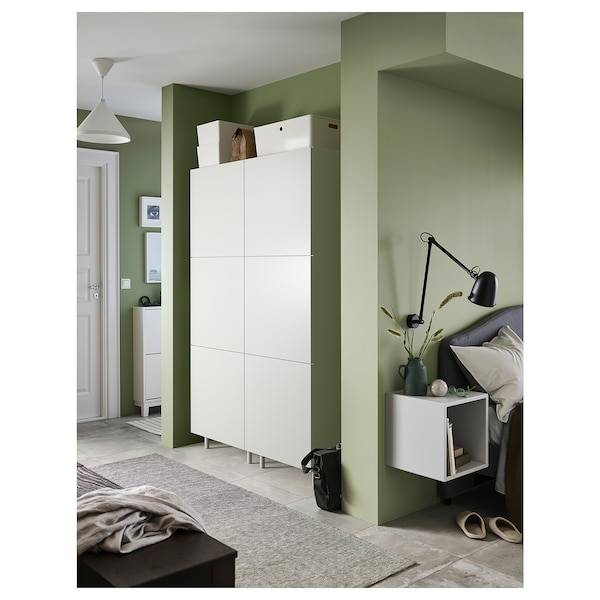 PLATSA Kleiderschrank mit 6 Türen, weiß/Fonnes weiß, Saisonschlussverkauf