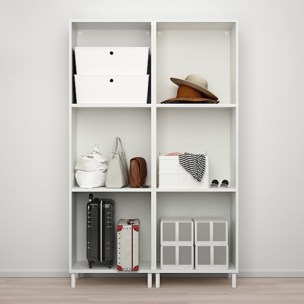 PLATSA Kleiderschrank mit 6 Türen, weiß/Fonnes weiß, Saisonschlussverkauf