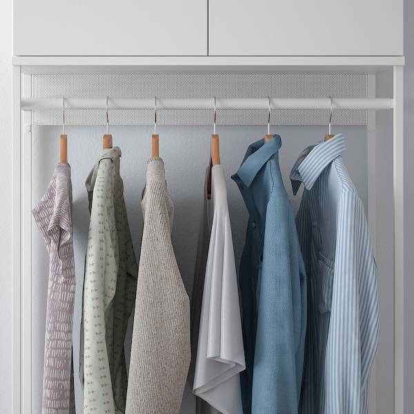 PLATSA Kleiderschrank m 2 Türen+3Schubl., weiß/Fonnes weiß, Black Friday