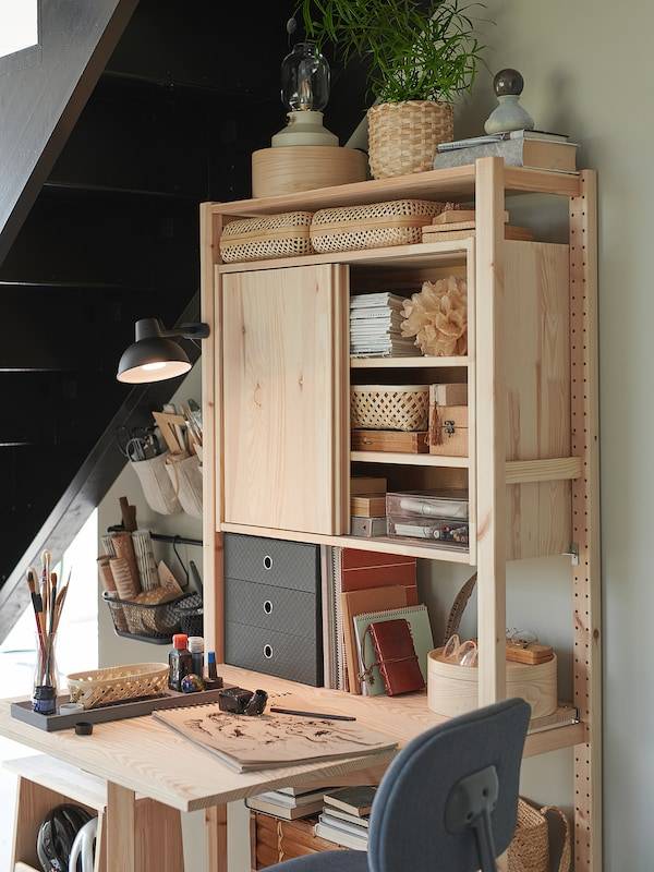 IVAR Schiebetürenschrank, Kiefer, Neueste Stile