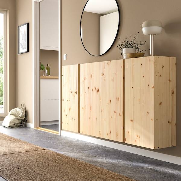 IVAR Wandschrank mit Türen, Kiefer, Sonderangebot der Fabrik