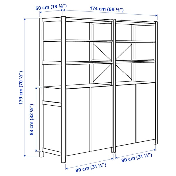 IVAR 2 Elem/Böden/Schrank, Kiefer, Super Rabatt