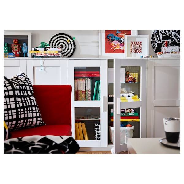 BRIMNES Schrank mit Türen, weiß, Black Friday Preise