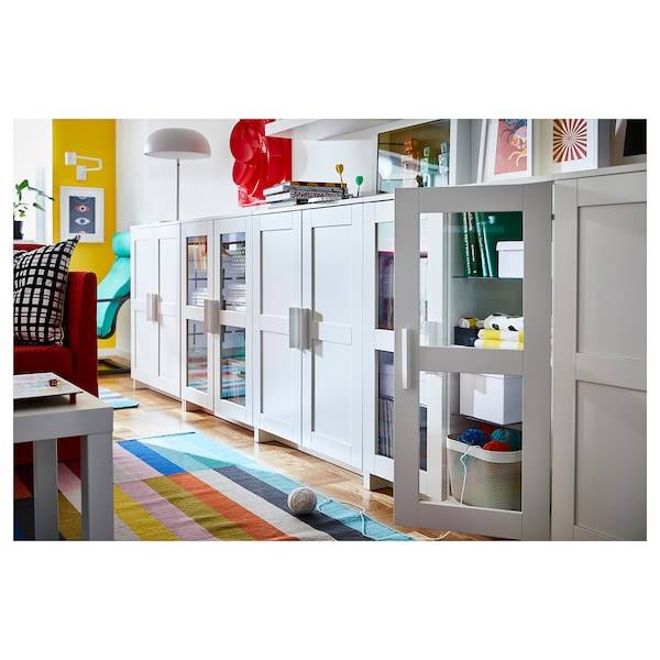 BRIMNES Schrank mit Türen, weiß, Black Friday Preise