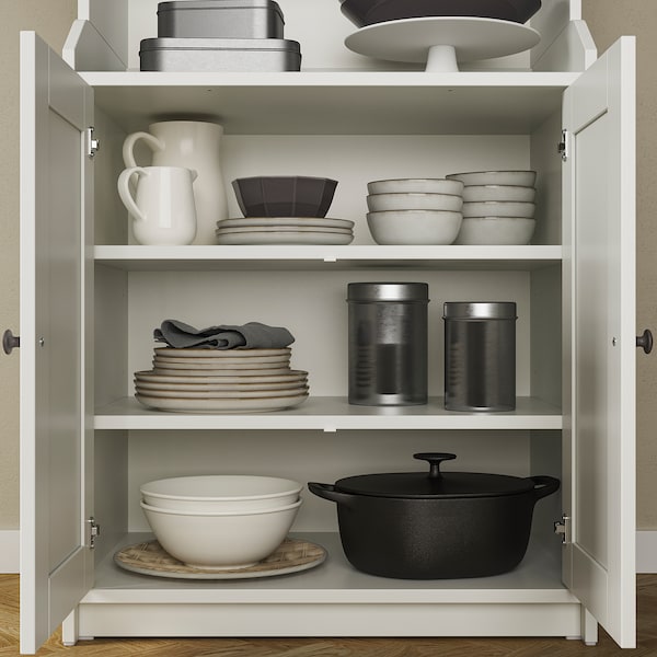HAUGA Hochschrank mit 2 Türen, weiß, Verkauf